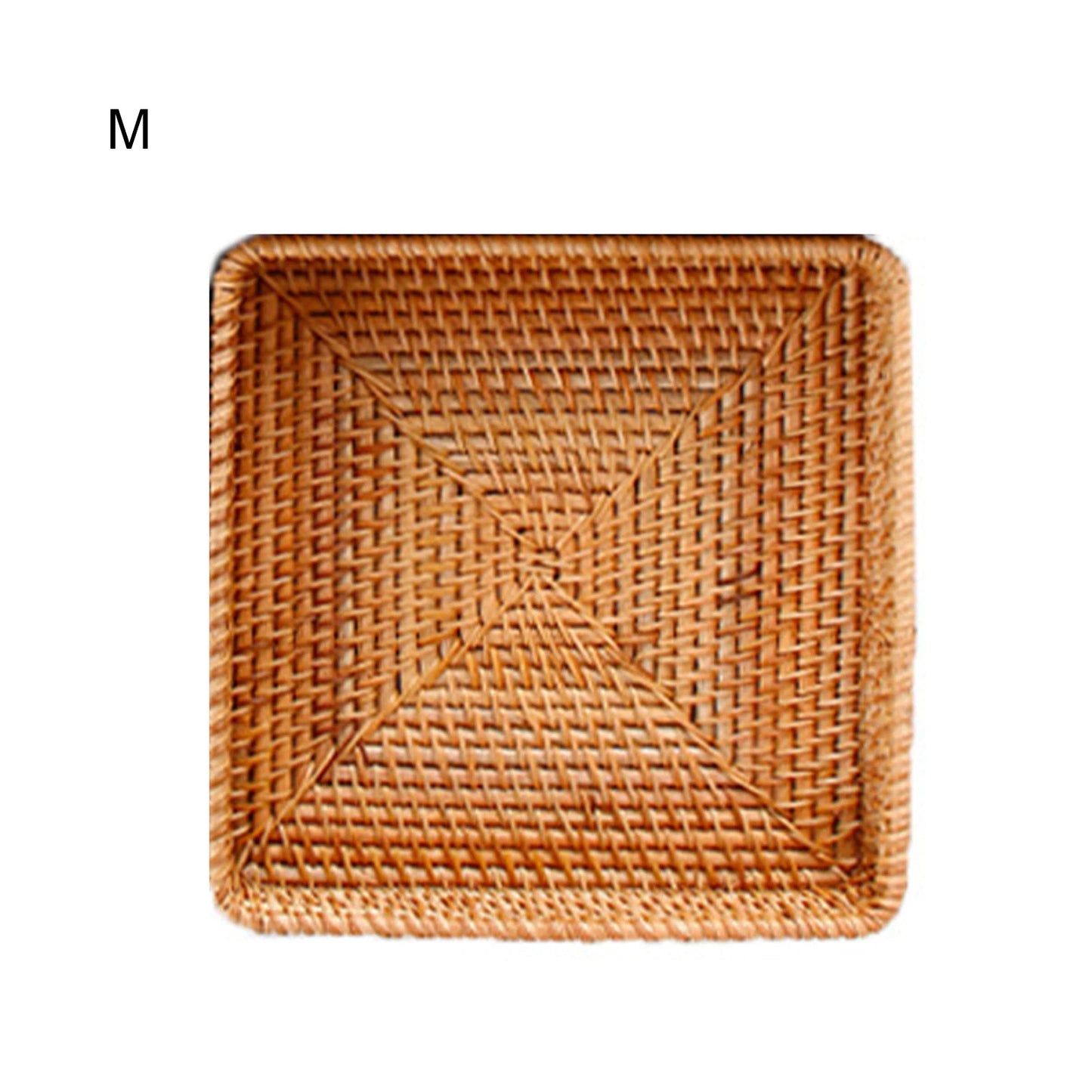 Round Rattan Woven Storage Basket Fruit Bread Food Kitchen Home Decor Organizer Kitchen Tableware Breadbasket for Kitchen